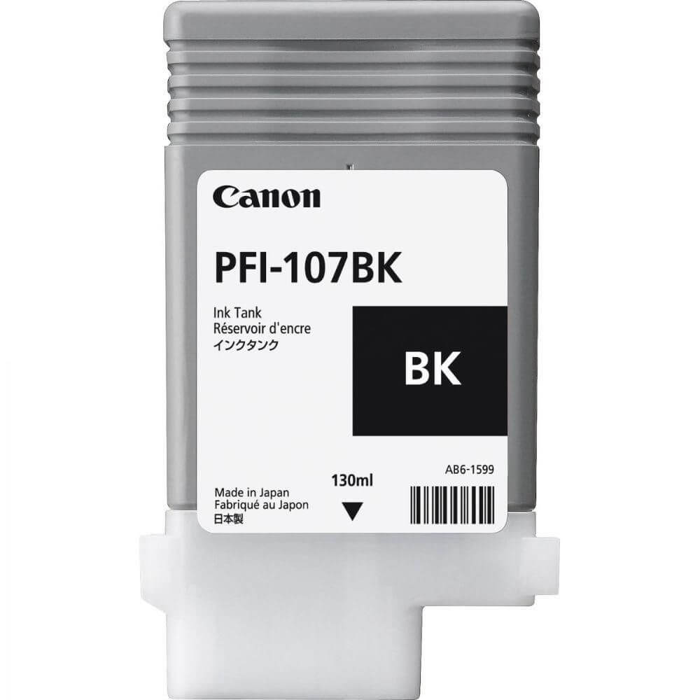 Cartucho Plotter Canon PFI 107 BK Preto - Impressorajato
