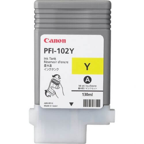 Cartucho Plotter Canon PFI 102 Y Amarelo