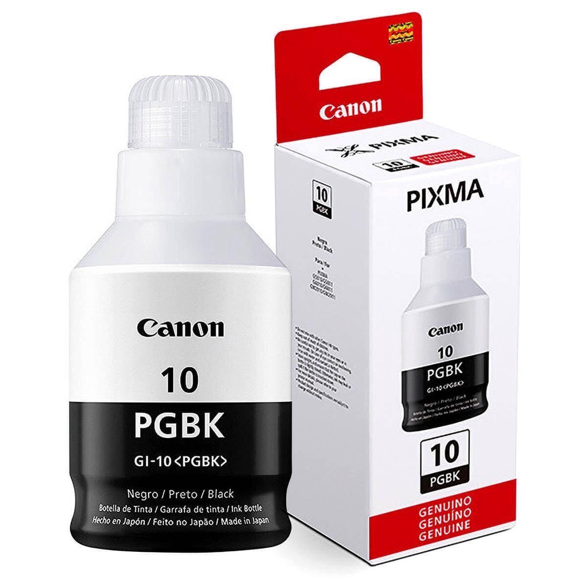 Refil de Tinta Canon GI 10 BK Preto 170ml