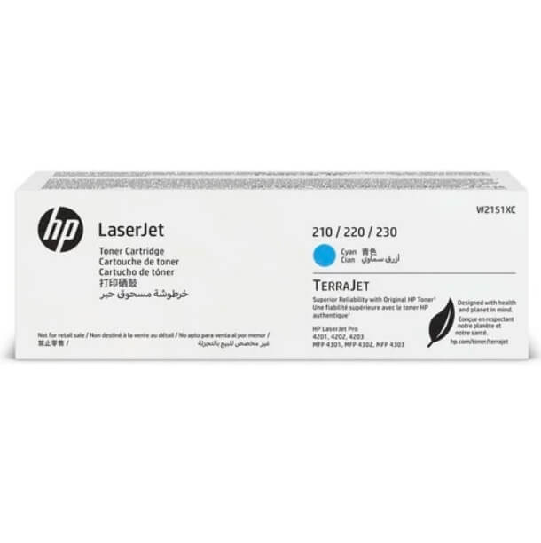 Toner HP W2151X Ciano