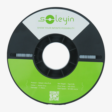 Filamento 3D Creality Soleyin Ultra PLA Matte Gray (Cinza Fosco) 1.75mm 1Kg