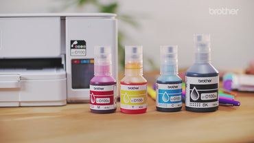 Garrafa de Tinta Brother Original BTD100BK Preto