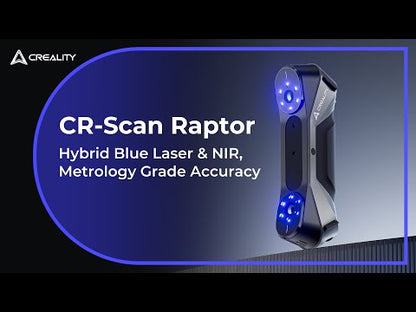 Scanner 3D Creality CR-Scan Raptor - Laser Azul Metrológico e Luz NIR Full Color