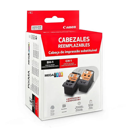 Kit 2 Cabeças de Impressão Canon G3100 G3110 G3111 G4100 preto e color