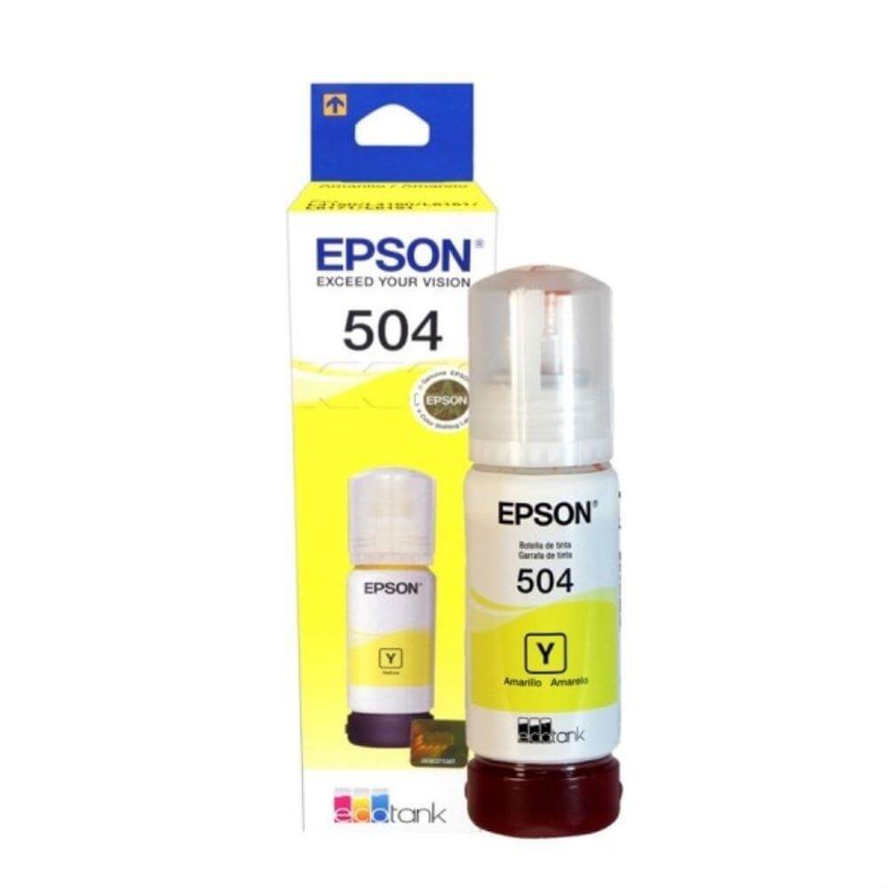 Refil de Tinta Epson T504 Amarelo para L6161 L6191