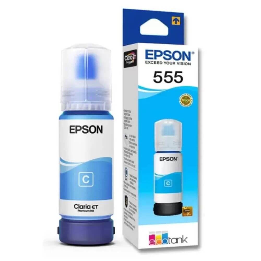 Refil de Tinta Epson T555 T555220 Ciano para L8190 70ml