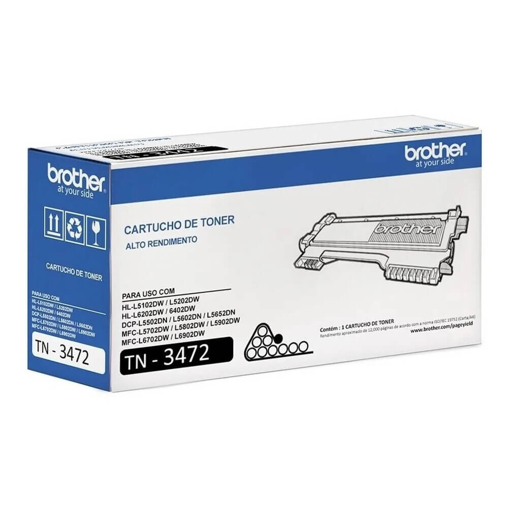 Toner Brother TN 3472 Preto 