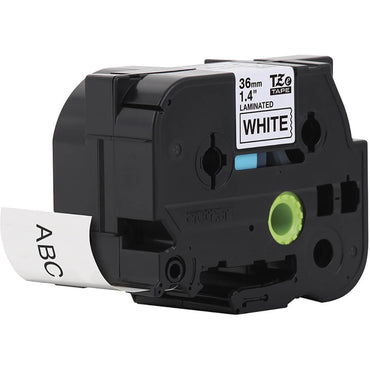 Fita Brother TZE 261 36mm Preto/Branco - Impressorajato