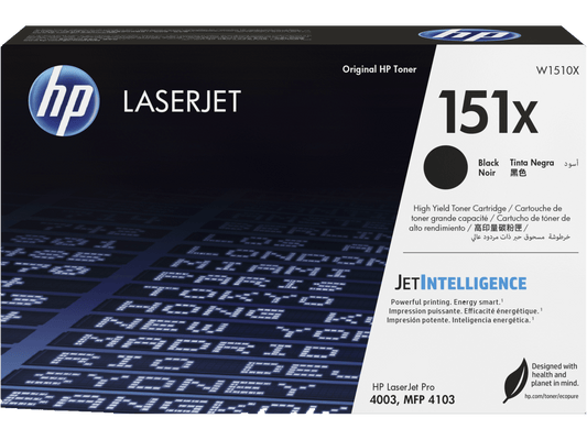 Toner HP W1510X Preto LaserJet p/ 4003 4103